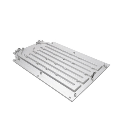एल्यूमिनियम घर्षण वेल्डिंग पाइप तरल शीतलक प्लेट 265x180x35mm
