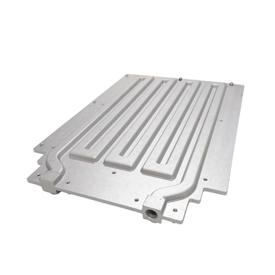 एल्यूमिनियम घर्षण वेल्डिंग पाइप तरल शीतलक प्लेट 265x180x35mm