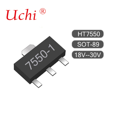 SOT89-3 HT7550-1 100mA बैटरी संचालित उपकरण में कम शक्ति LDO 24V