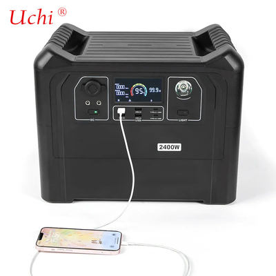 2400W 4800W पोर्टेबल आउटडोर पावर स्टेशन 2560WH