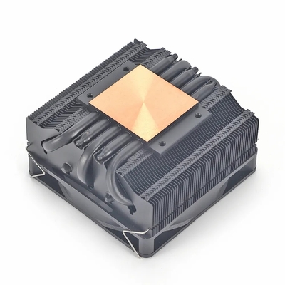 हीटपाइप रेडिएटर I3 I5 I7 I9 Lga775 1150 1151 1155 1156 1700 1366 2011 AMD AM4 AM5 यूनिवर्सल क्षैतिज सीपीयू कूलर प्रशंसक काला
