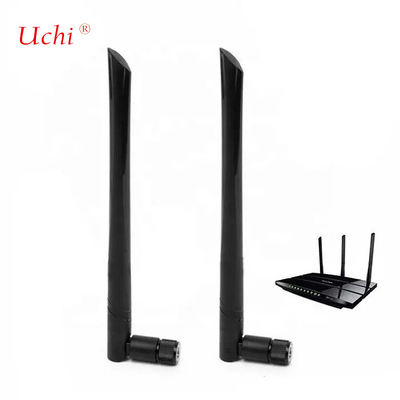 बाहरी उच्च लाभ राउटर वायरलेस लचीला 2.4G 5.8G लंबी दूरी रबर वाईफाई दोहरी बैंड 2.4g राउटर एंटीना