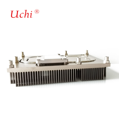 कॉपर हीट पाइप और एल्यूमीनियम ज़िपर फिन्स के साथ फैनलेस सीपीयू कूलर