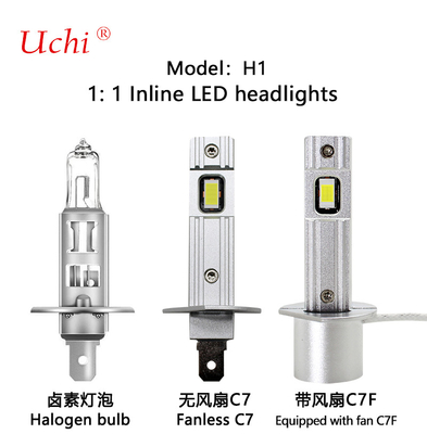 छोटे वॉल्यूम एलईडी कार हेडलाइट्स कई वाहन मॉडल के साथ संगत के लिए