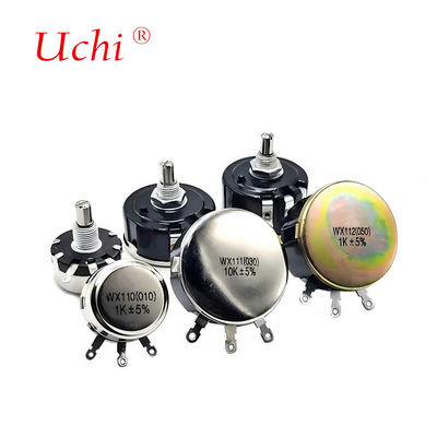 WX111 सिंगल-टर्न वाउंड पोटेंशियोमीटर एडजस्टेबल रेसिस्टर 1w प्रिसिशन रोटरी पोटेंशियोमीटर