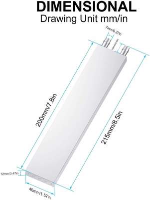 एक चांदी की गर्मी अवशोषित सिर के साथ एक तरल पानी कूलर रेडिएटर प्रणाली तरल ठंडा हीट सिंक