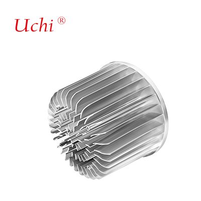 100 मिमी चांदी का आवरण रेडियल एल्यूमीनियम कोल्ड फोर्ज्ड हीट सिंक