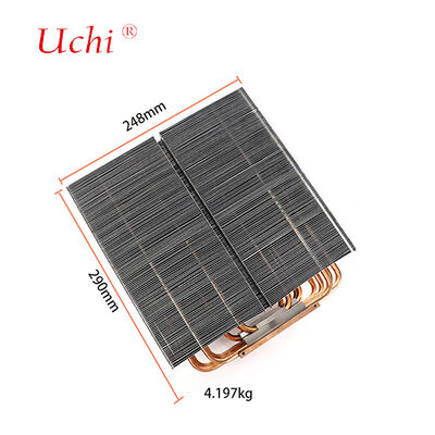 1500W एलईडी हीट सिंक - 5 ज़िपर फिन हीट पाइप कूलिंग मॉड्यूल