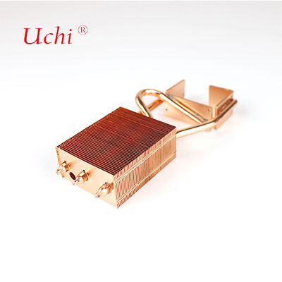 प्रोजेक्टर दीपक के लिए 220W कॉपर बकल फिन हीट सिंक