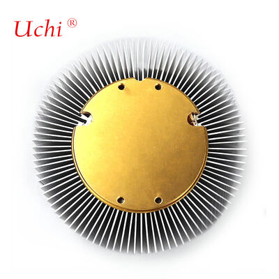 एलईडी प्रकाश व्यवस्था के लिए 30W बेलनाकार एल्यूमीनियम हीट सिंक