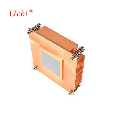 कस्टम कॉपर मोटी फिन स्किवेड हीट सिंक