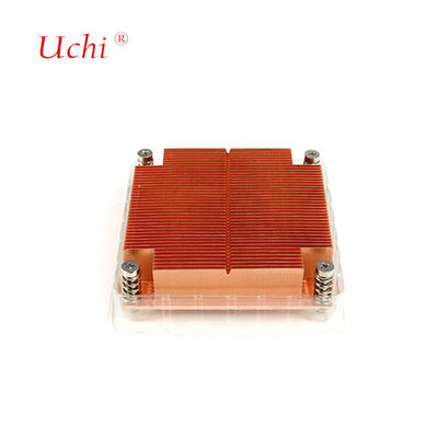 कस्टम कॉपर मोटी फिन स्किवेड हीट सिंक