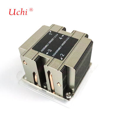 सीएनसी मशीनिंग के लिए ब्लैक एक्सट्रूडेड हीट सिंक - सीपीयू और सर्वर अनुप्रयोग