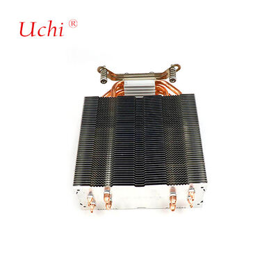 क्लिप प्रकार की ज़िपर फिन कंप्यूटर सीपीयू हीट सिंक 4 हीट पाइप के साथ