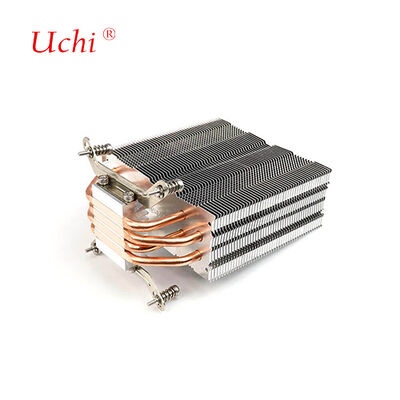 क्लिप प्रकार की ज़िपर फिन कंप्यूटर सीपीयू हीट सिंक 4 हीट पाइप के साथ