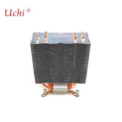 क्लिप प्रकार की ज़िपर फिन कंप्यूटर सीपीयू हीट सिंक 4 हीट पाइप के साथ