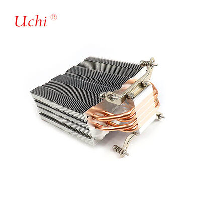 क्लिप प्रकार की ज़िपर फिन कंप्यूटर सीपीयू हीट सिंक 4 हीट पाइप के साथ