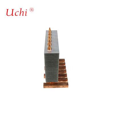 मेडिकल उपकरण के लिए सोल्डर्ड ज़िपर फिन हीट पाइप हीट सिंक