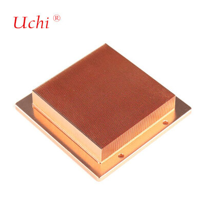 एलईडी के लिए मिनी उच्च घनत्व एल्यूमीनियम स्कीविंग हीट सिंक