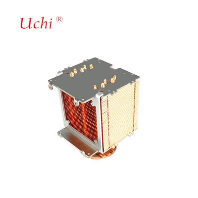 उच्च शक्ति शुद्ध तांबा ज़िपर फिन हीट पाइप एलईडी हीट सिंक