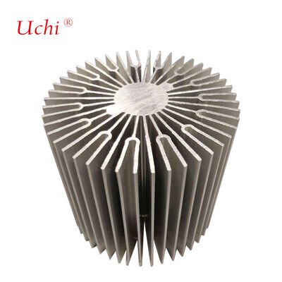 गोल एल्यूमीनियम प्रोफाइल एलईडी प्रकाश हीट सिंक