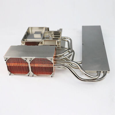 जिपर फिन सोल्डरिंग एल्यूमीनियम कॉपर रेडिएटर हीट सिंक हीट पाइप के साथ