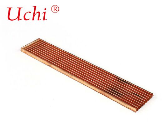 कॉपर फोल्डेड फिन हीट सिंक कॉपर की बेहतर थर्मल चालकता का लाभ उठाता है