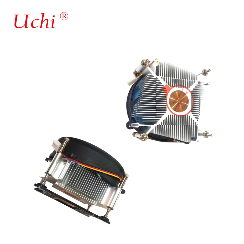 पीसी प्रोसेसर शीतलन के लिए 12V डीसी तांबा केंद्र रेडिएटर टीडीपी 75W 4 पिन पीडब्ल्यूएम सॉकेट 1700 1200 1150 1151 1155 1156 सीपीयू एयर कूलर प्रशंसक