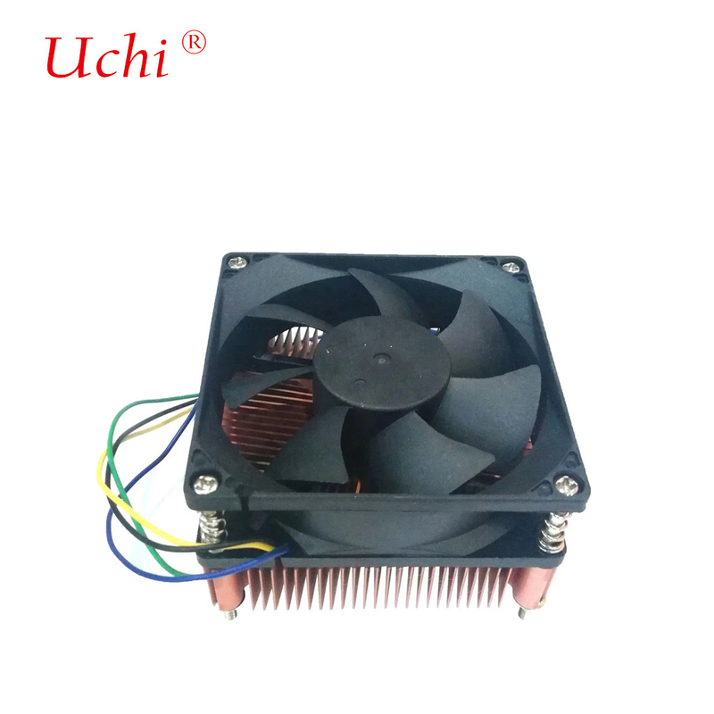 तांबे के साथ लेपित हीट सिंक हीट डिस्पैशन ग्रीस टीडीपी 60W सीपीयू कूलर वेंटिलेटर साइलेंट पीडब्ल्यूएम 3 पिन 4 पिन I3 I5 इंटेल Lga775 1150 1151