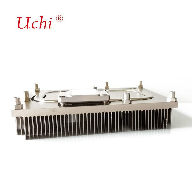 कॉपर हीट पाइप और एल्यूमीनियम ज़िपर फिन्स के साथ फैनलेस सीपीयू कूलर