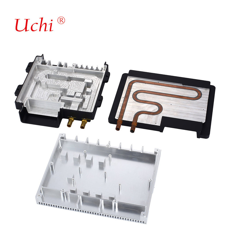 इपॉक्सी-बंधित तांबे के ट्यूब के लिए कॉम्पैक्ट संरचना के लिए तरल शीत प्लेट