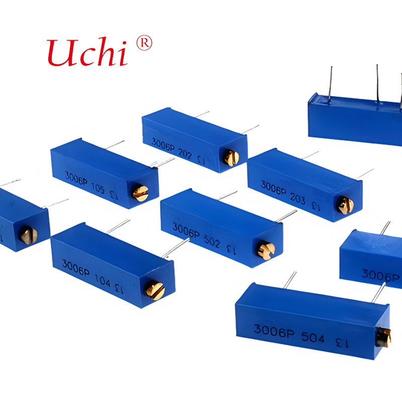 3006P 205 Metal Ceramic Fine-tuning Potentiometer, 2m Ohm With Knob, Precision Multi-turn Adjustable Potentiometer
