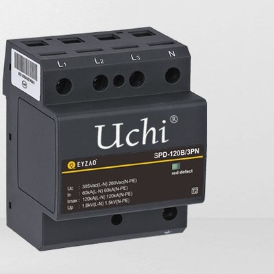 रेड थर्मोप्लास्टिक हाउसिंग सर्ज प्रोटेक्टर एसपीडी 120kA सेकेंडरी