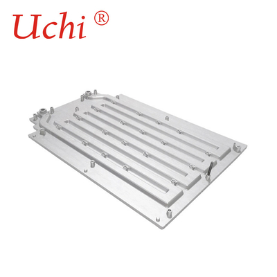 एल्यूमिनियम घर्षण वेल्डिंग पाइप तरल शीतलक प्लेट 265x180x35mm