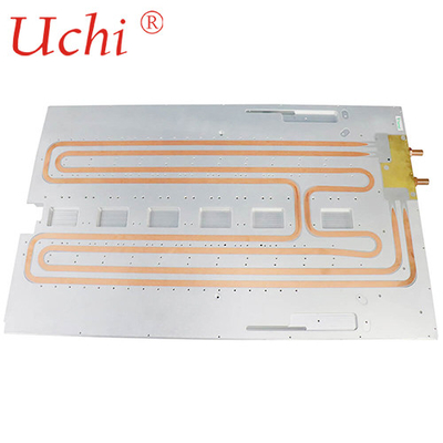 कॉम्प्लेक्स कॉपर पाइप्स झुकने लिक्विड कूलिंग प्लेट, हाई पावर वाटर कोल्ड प्लेट