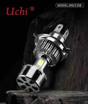 3300 LM M9 एलईडी मोटरसाइकिल हेडलाइट बल्ब शीतलन पंखे के साथ 9-18V